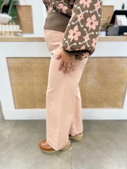 Pink and Pretty Cropped High Rise Jeans