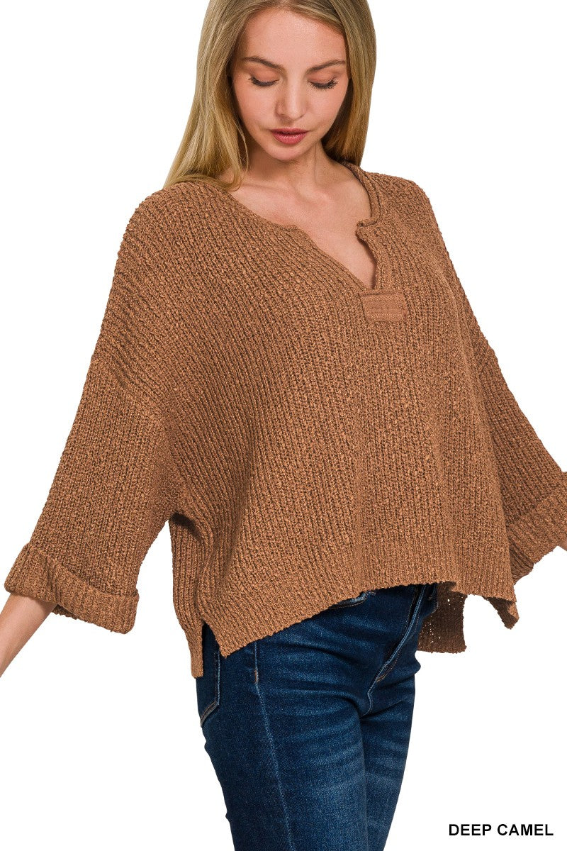 Take A Walk On the Sound Sweater Neutrals