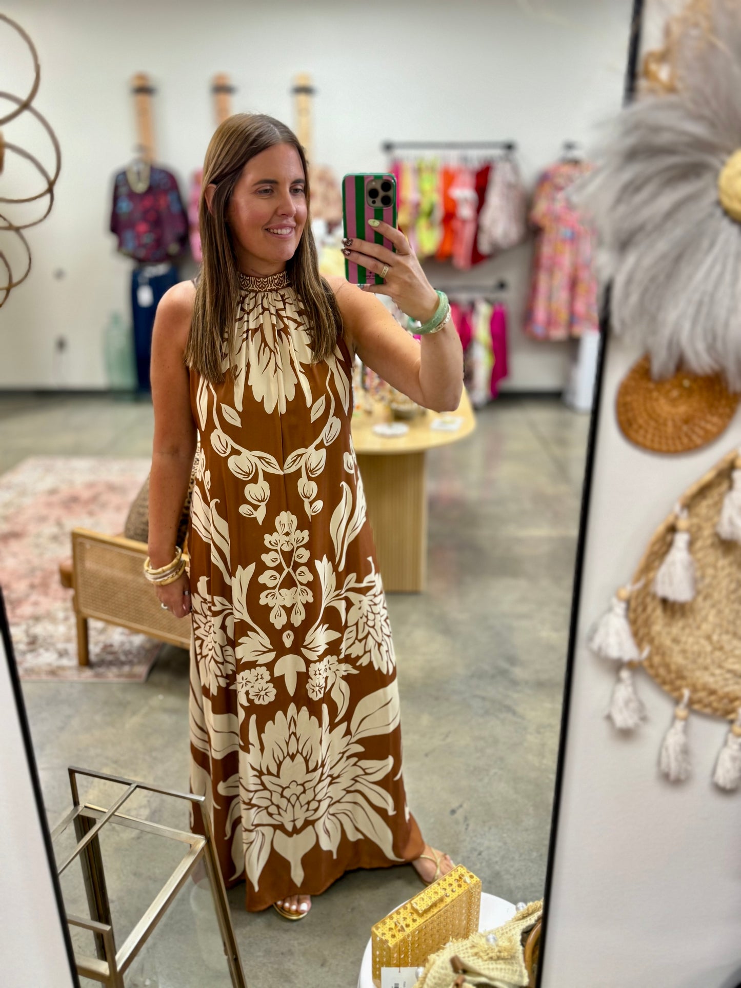 The Autumn Halter Maxi Dress