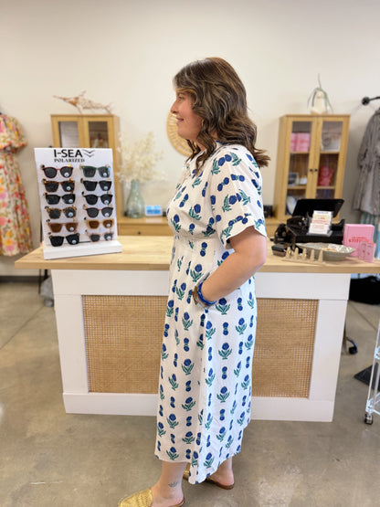 The Pleated & Pretty Midi Dress