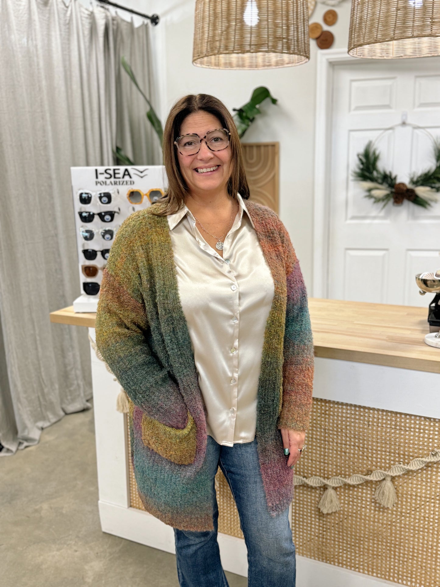 WINTER OMBRÉ CARDIGAN