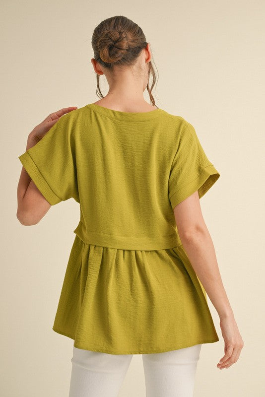 Peplum and Posey Top