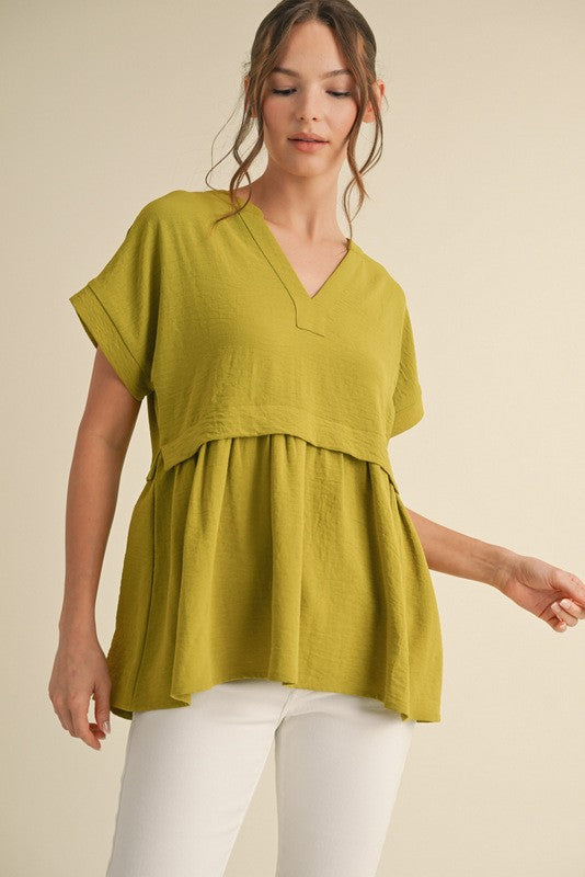 Peplum and Posey Top