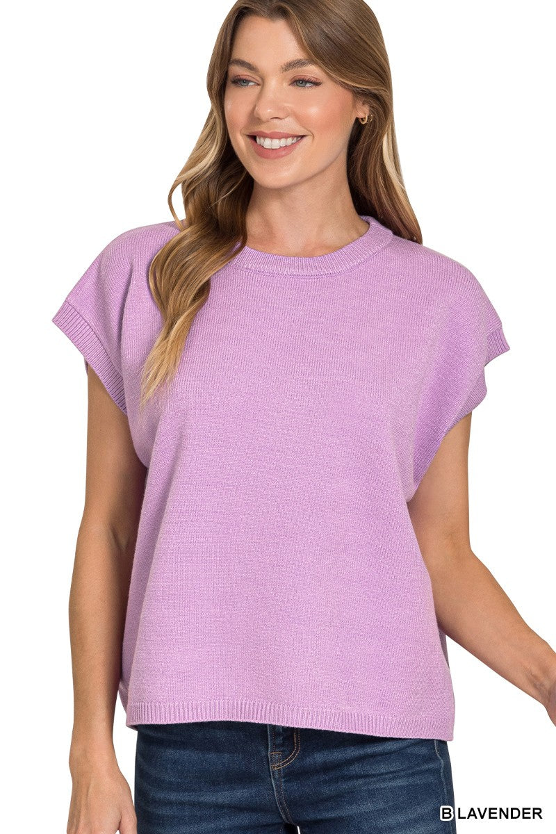 The Aubrey Sweater Vest Lavender
