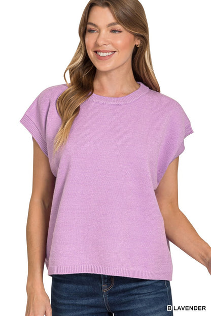 The Aubrey Sweater Vest Lavender