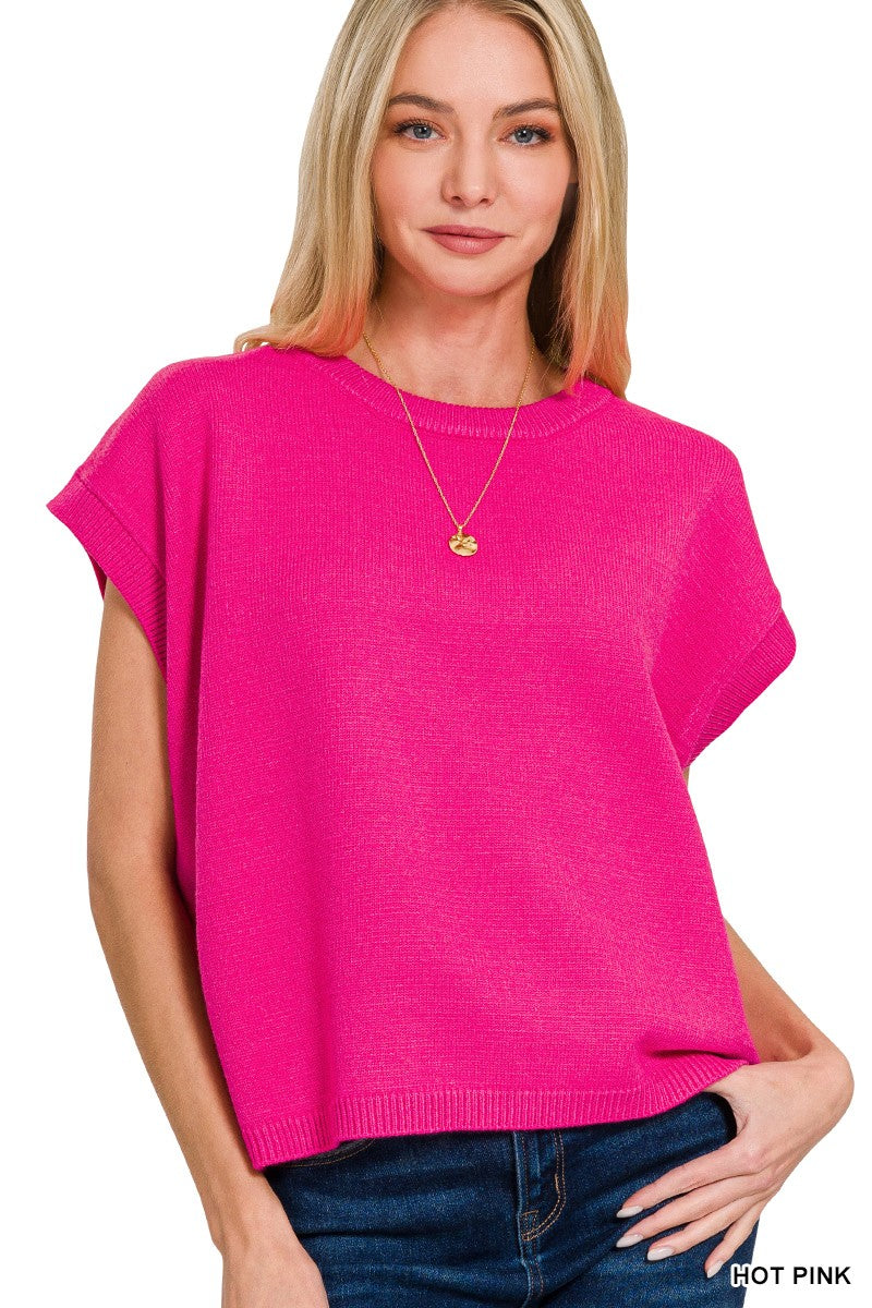 The Aubrey Sweater Vest Pink