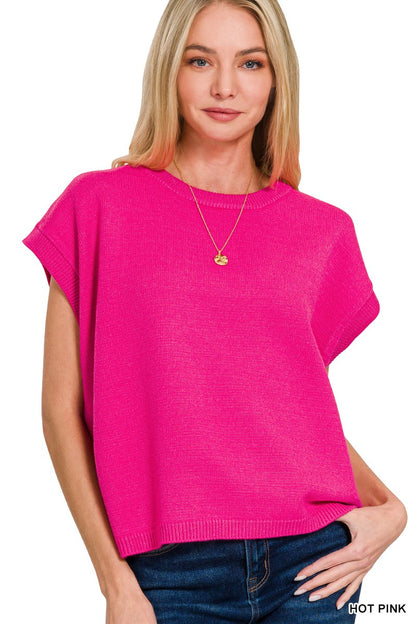 The Aubrey Sweater Vest Pink