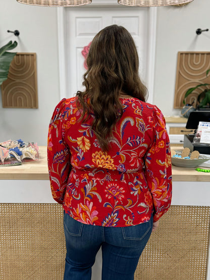 The Poppy Peplum Blouse