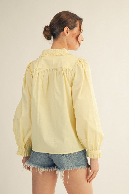 The Buttercup Button Down Blouse