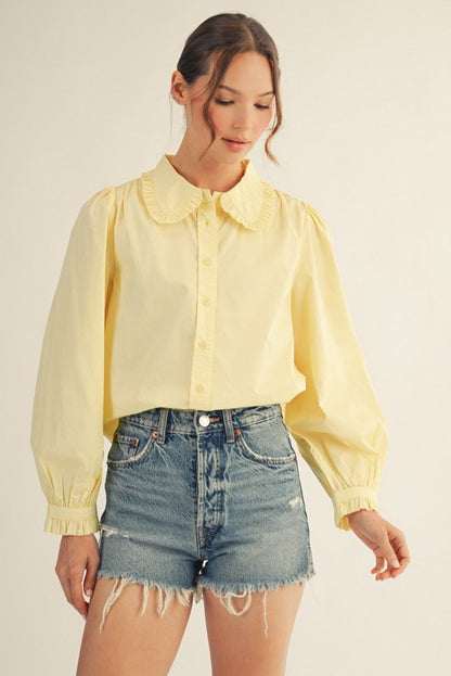 The Buttercup Button Down Blouse