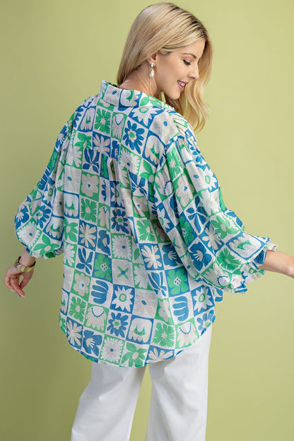 The Coastal Retro Tile Shirt