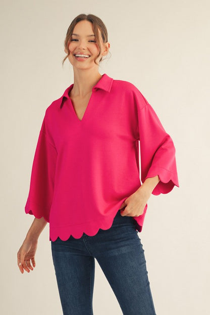 The Scalloped and Cute Blouse