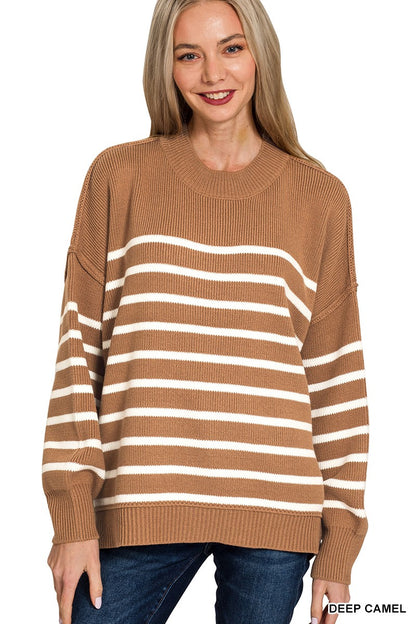 The Mollie Oversized Striped Sweater