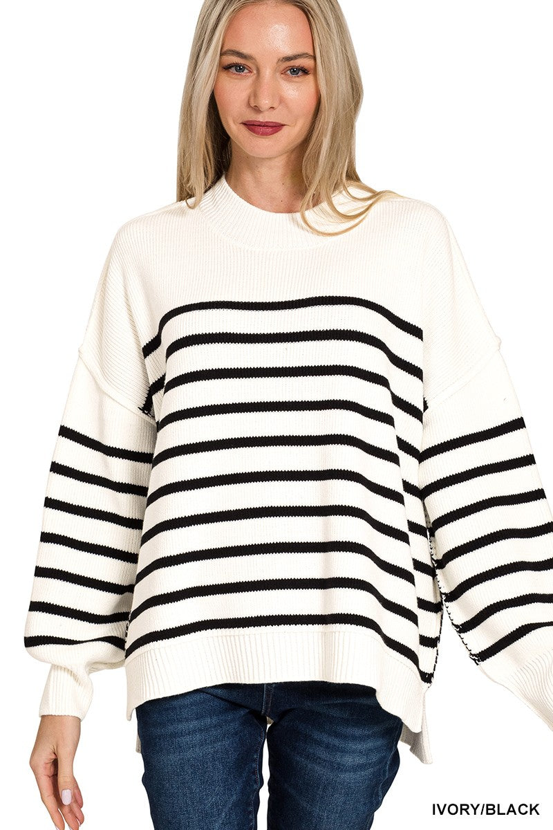 The Mollie Oversized Striped Sweater