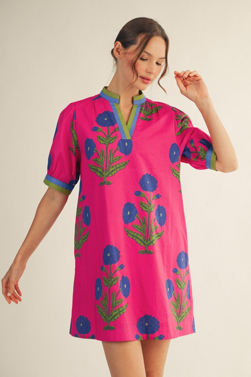 The Poisey Block Print Dress