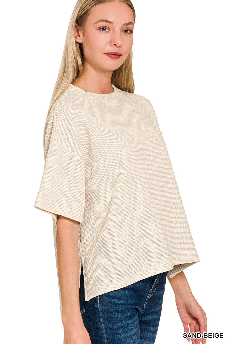 The Best Knit Basic T- Sand Beige