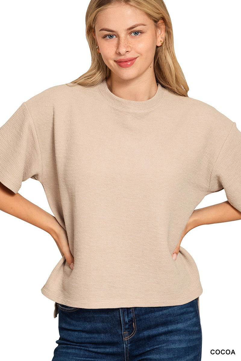 The Best Knit Basic T- Cream