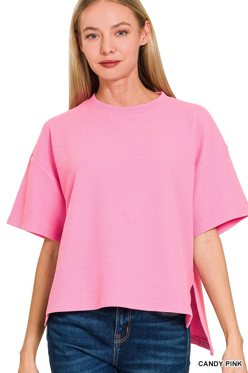 The Best Knit Basic T- Candy Pink