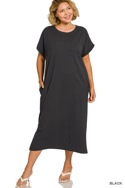 Get Around Town Dress-Curvy Black
