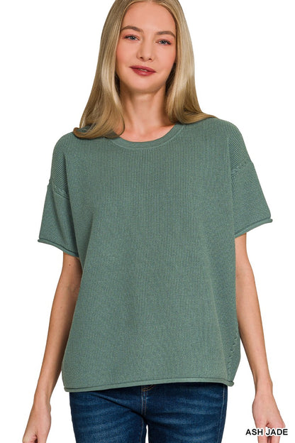 The Miranda Sweater in Jade