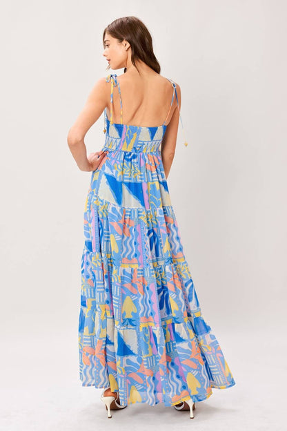 The Mykonos Print Maxi Dress