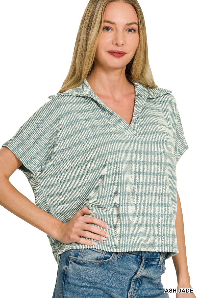 The Piper Cropped Top Jade