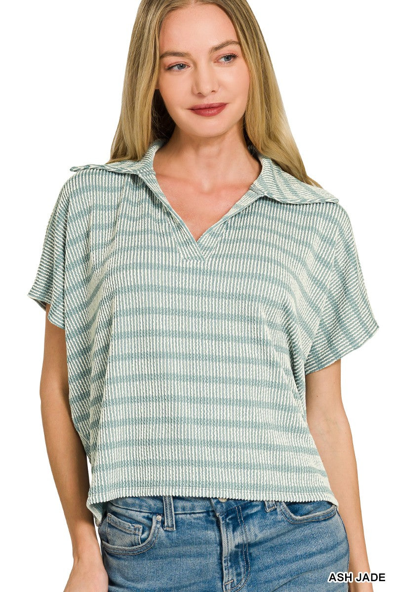 The Piper Cropped Top Jade