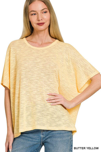 The Bomb Slub Top- Butter Yellow