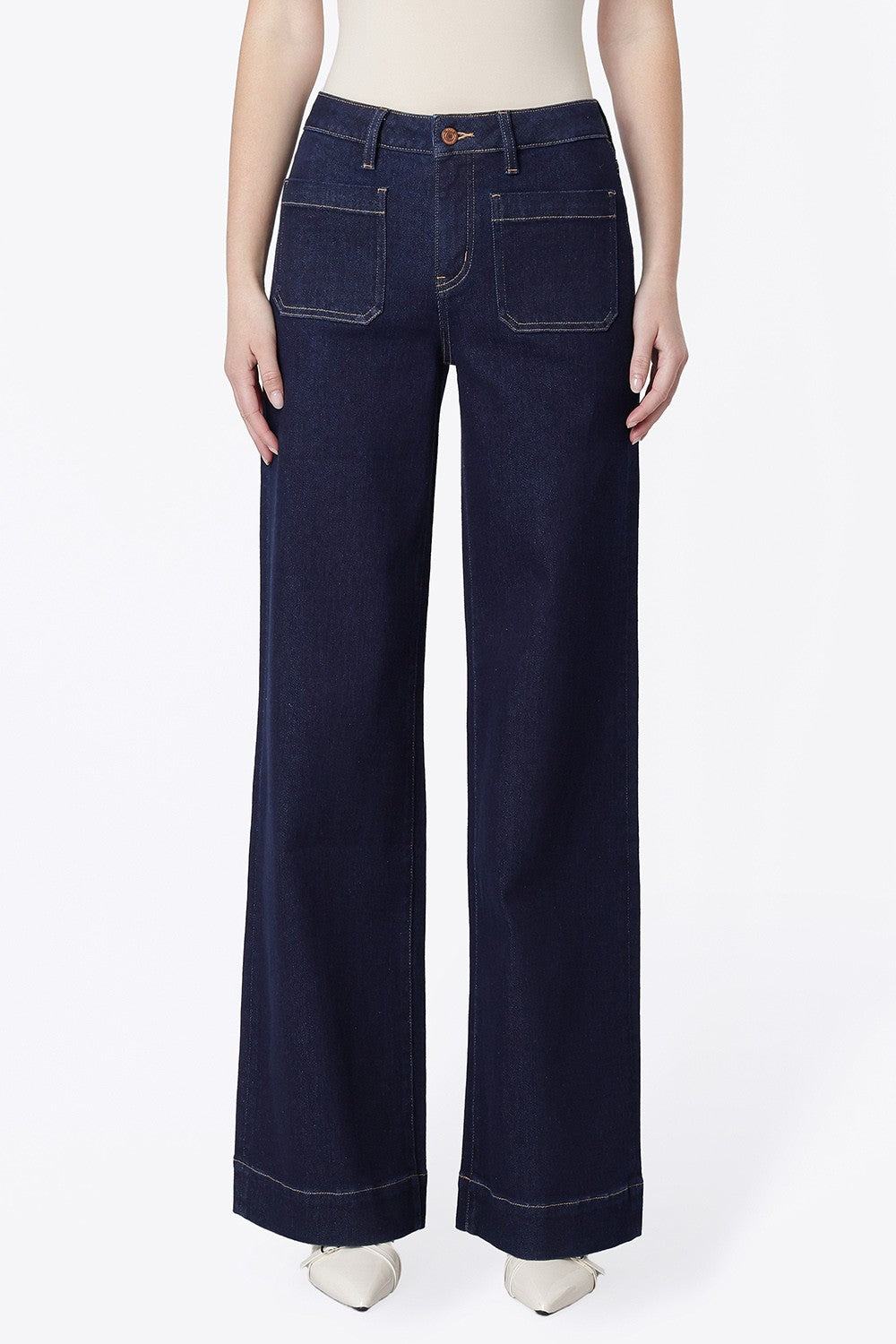 High Rise Trouser Wide Jeans