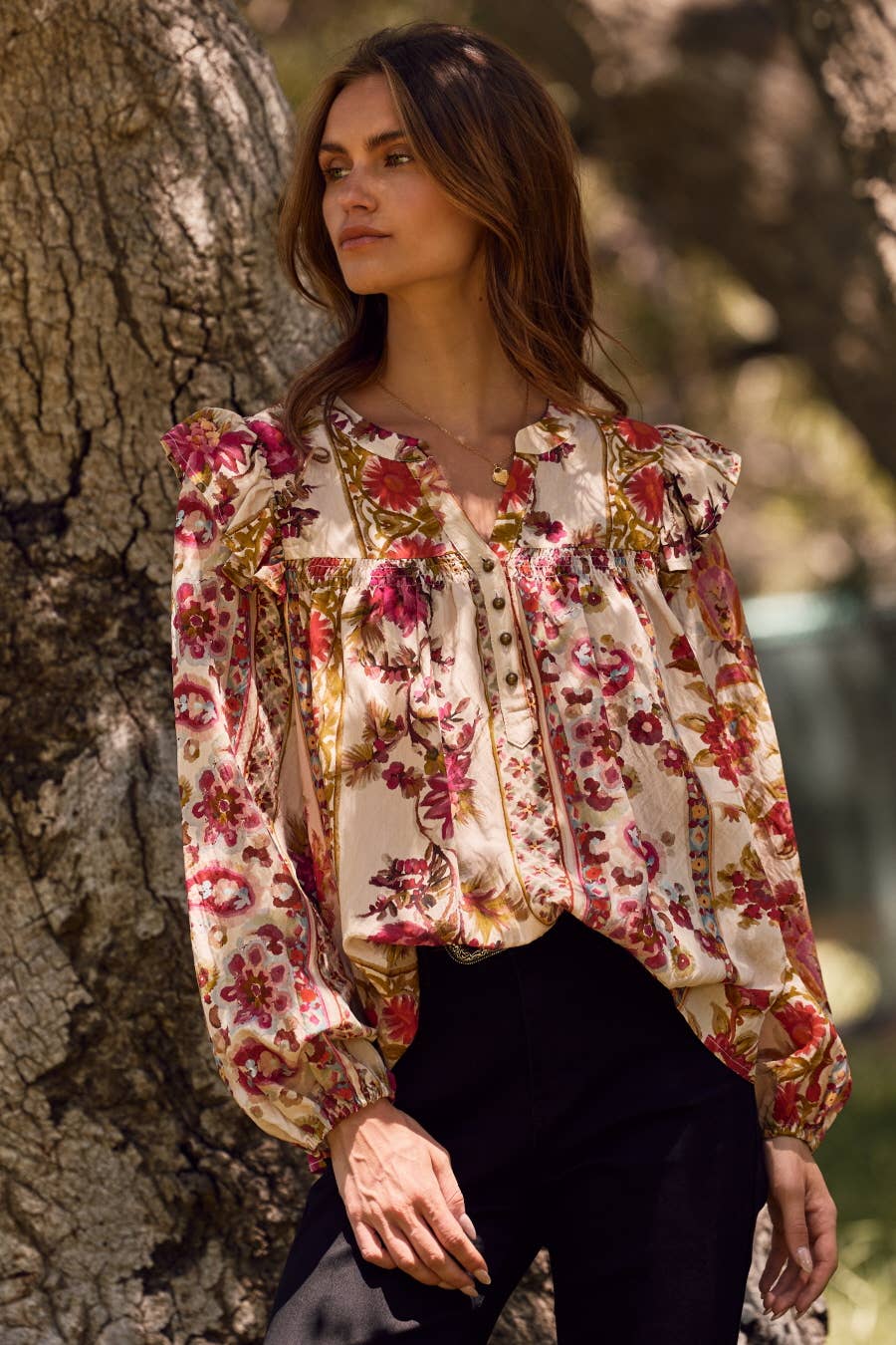 Garden Party Peasant Blouse