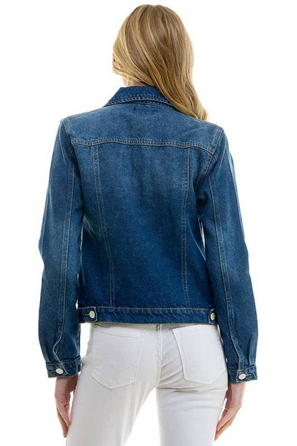 LADY CASUAL DENIM JEAN JACKET