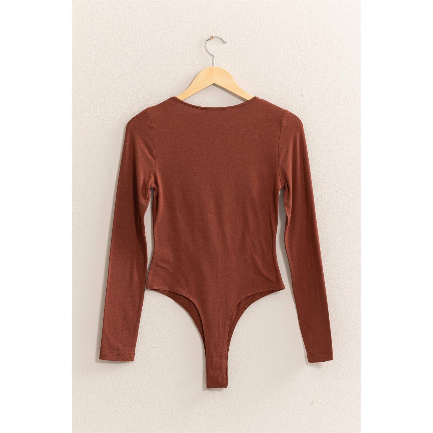 SQUARE NECK LONG SLEEVE BODYSUIT