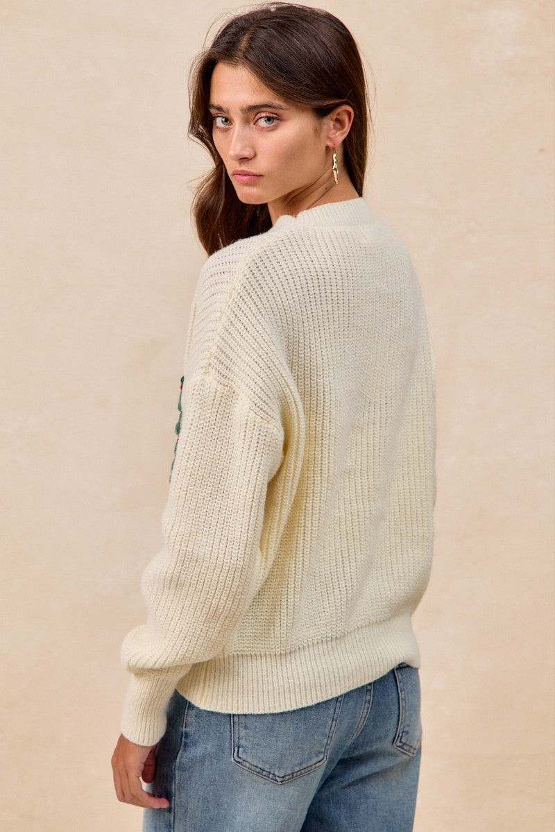 The Holly Wreath Christmas Sweater