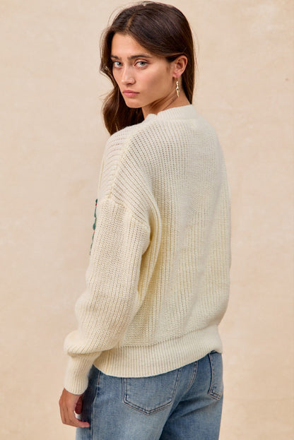 The Holly Wreath Christmas Sweater