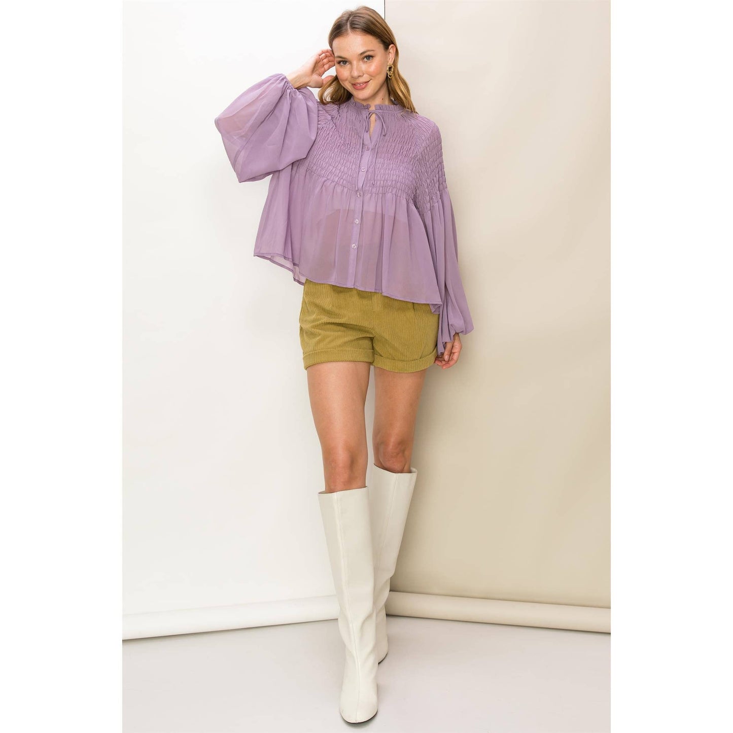 The Lavender Juilette Top