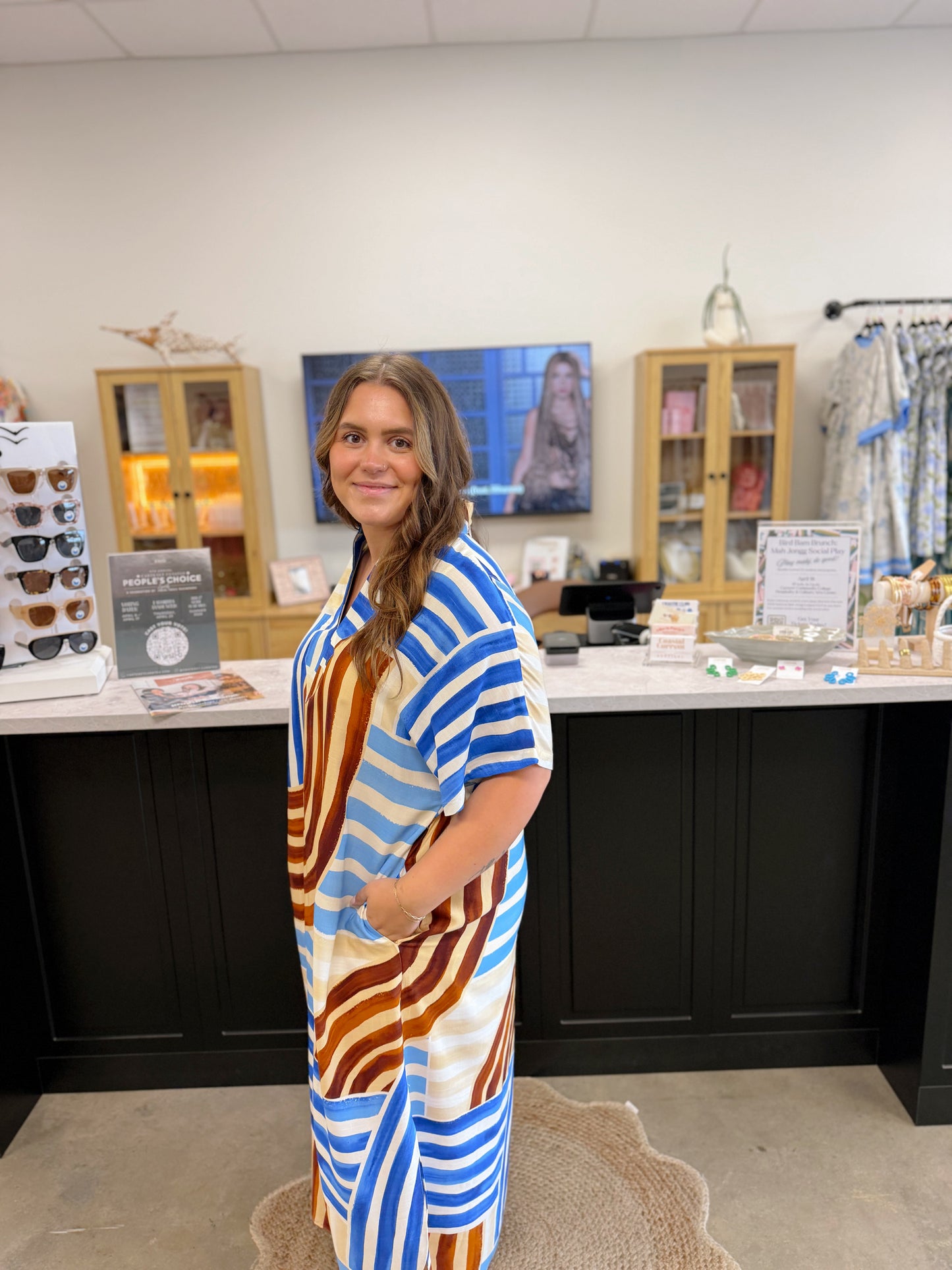 Strolling Down Town Dress