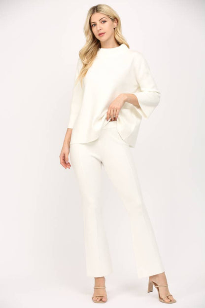 THE DEMI FLARE SWEATER PANTS