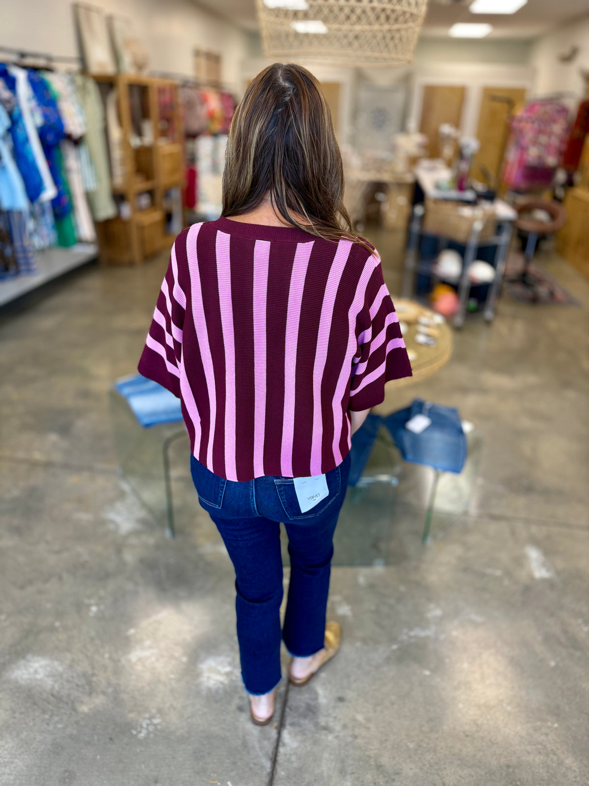 The Dolly Sweater In Magenta