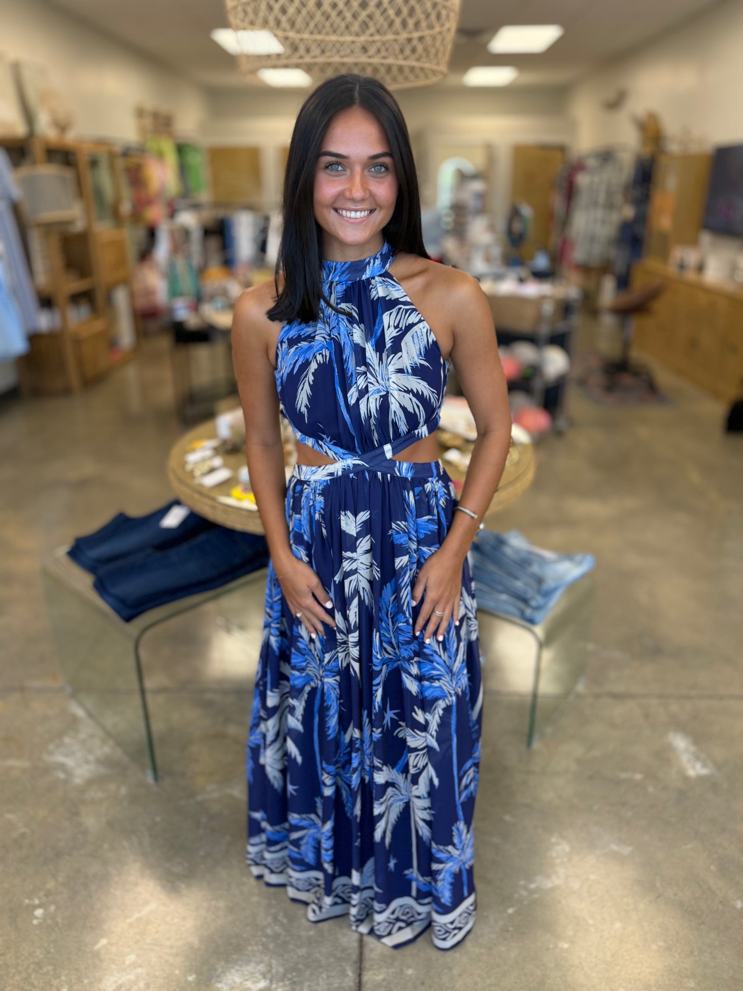 The Bombay Halter Maxi Dress