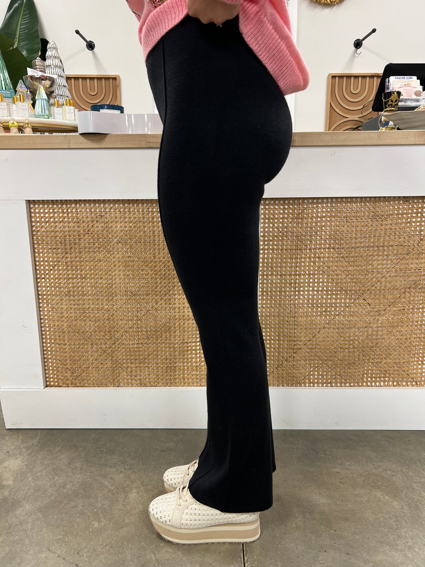 THE DEMI FLARE SWEATER PANTS