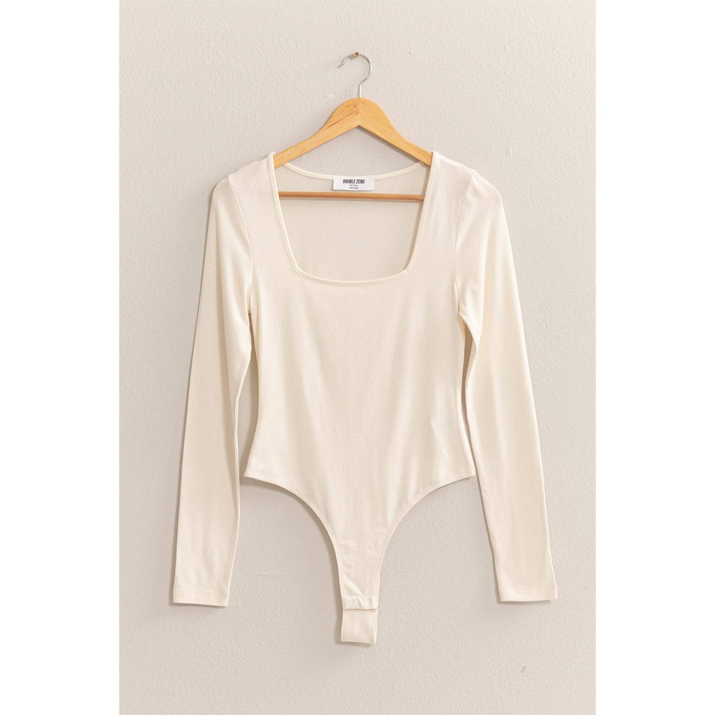 SQUARE NECK LONG SLEEVE BODYSUIT