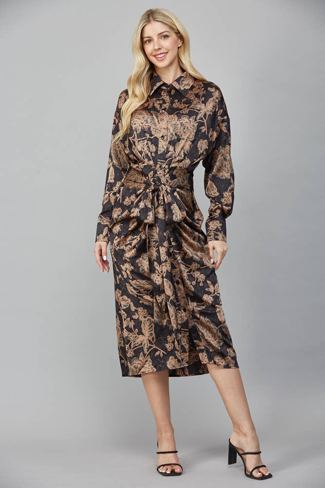 The Versace Tie Midi Dress