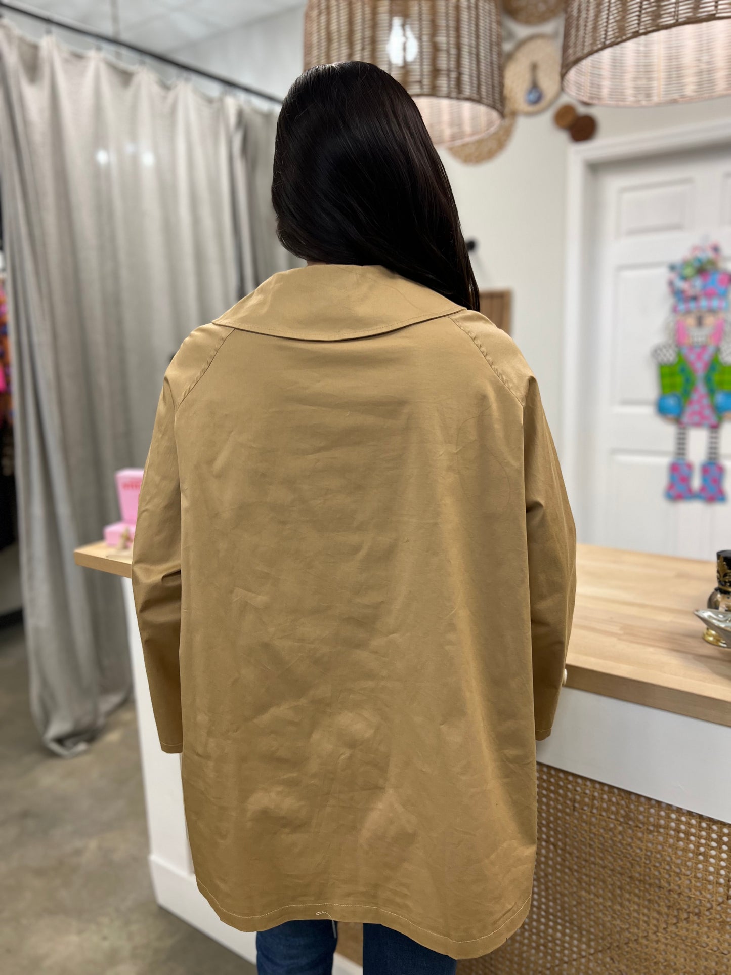 The Winnie Bow Tie Trench Coat