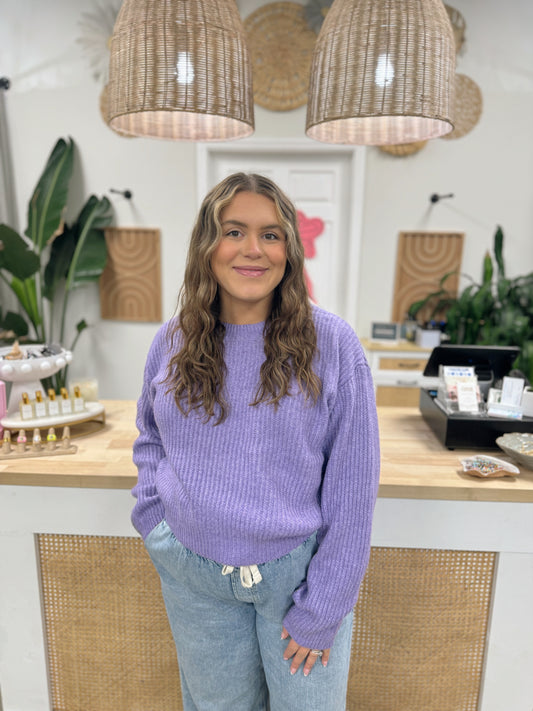 Laid Back Lilac Sweater