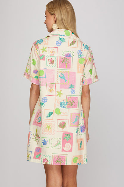 Post Card From Vacation Dress