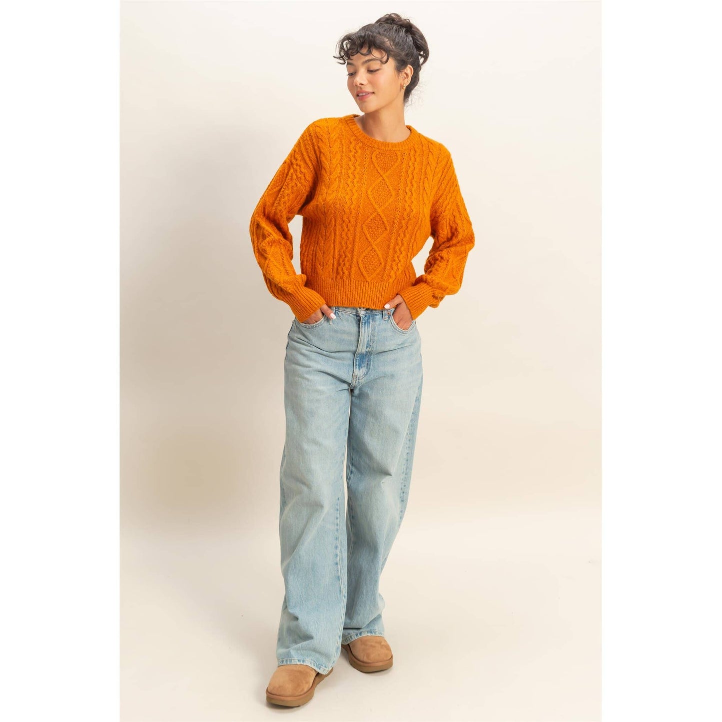 Amber Cable Knit Sweater