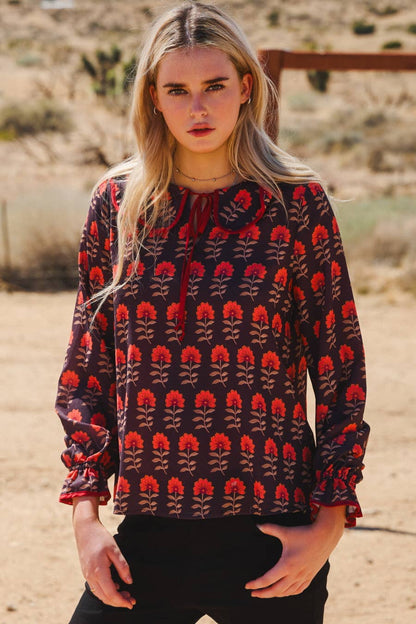 The Poppy Floral Jacquard Sweater