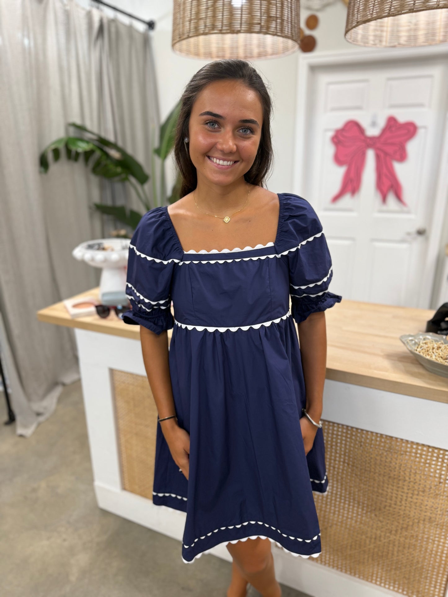 Mini and Cute Bow Dress