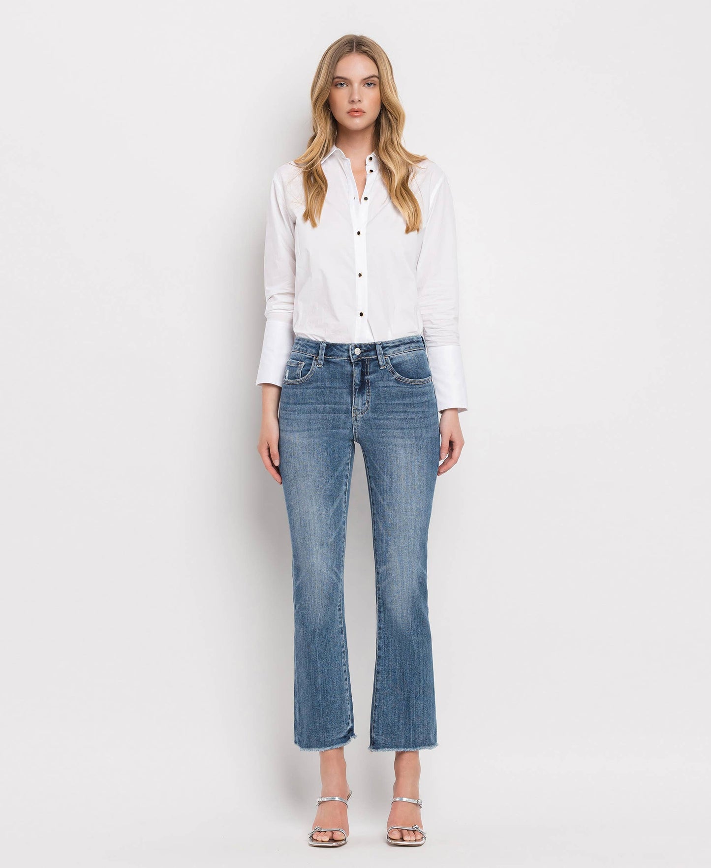 HIGH RISE  KICK FLARE JEANS