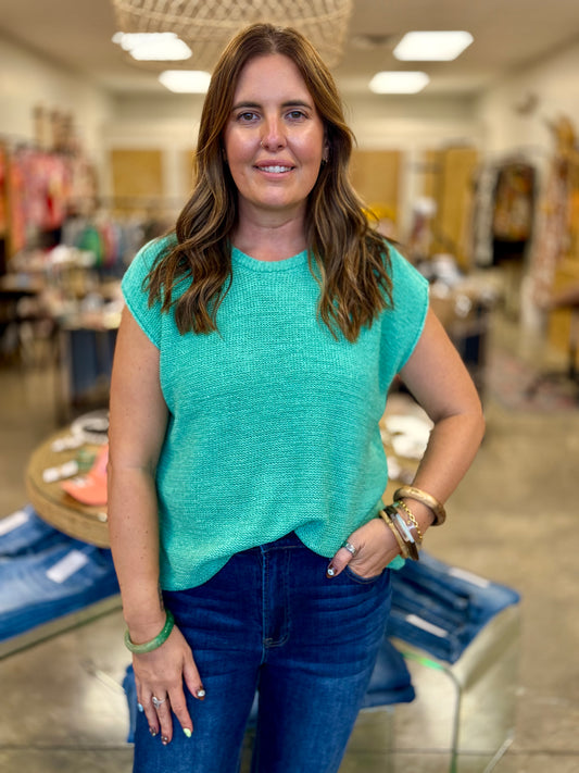 Your Staple Sweater Vest Mint